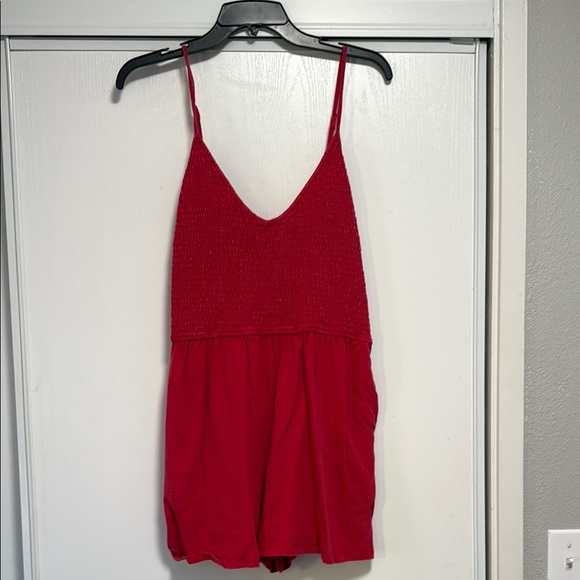 Wild Fable- Cute and Comfy Red Women's Romper - Picture 3 of 4